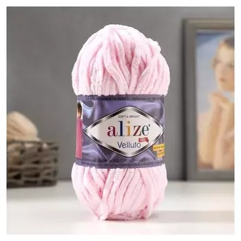 Пряжа "Velluto" 100% микрополиэстер 68м/100гр (31 детский розовый)