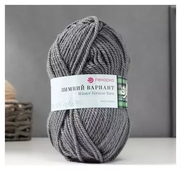Пряжа "Зимний вариант" 95% имп.шерсть, 5% акрил объёмный 100м/100гр (393-св. моренго)