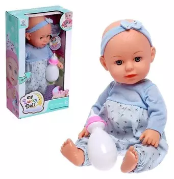 Пупс функциональный «Малыш» звук, пьет, писает, с аксессуарами