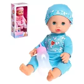 Пупс «Ляля», с аксессуарами, пьёт, писает, звук, голубой