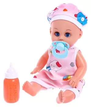 Пупс «Ляля» со звуком, в платье