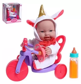 Пупс «Малыш» на велосипеде с аксессуарами