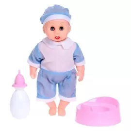 Пупс «Малыш» с аксессуарами, пьет, писает
