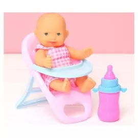 Пупс «Малыш» со стульчиком, с аксессуаром