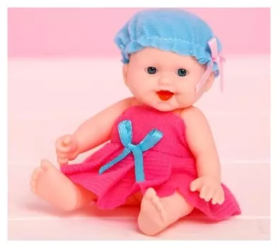 Пупс Малыш в розовом платье