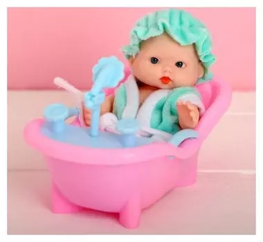 Пупс «Саша» в ванной, с аксессуарами