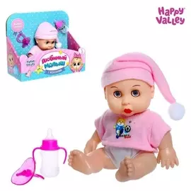Пупс в коробке «Любимый малыш» с аксессуарами, в розовой кофточке