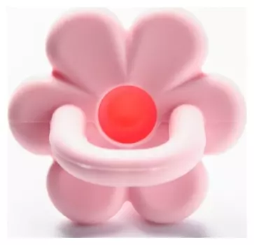 Пустышка цельносиликоновая, от 0 мес., классическая, цвет розовый