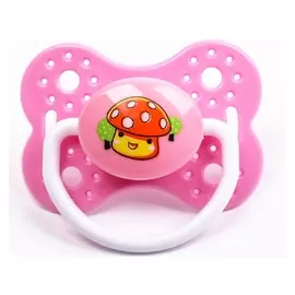 Пустышка силиконовая ортодонтическая от 0 мес розовая