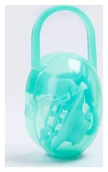 Пустышка в контейнере, с держателем, ортодонтическая, от 0 мес.