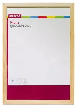 Рамка Attache 21х30 дерев. багет округлый 14о, без покрытия