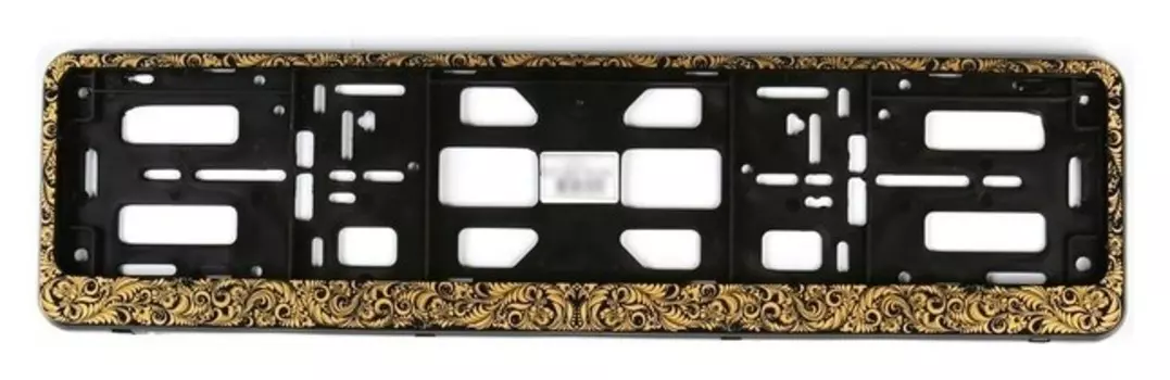 Рамка для автомобильного номера, книжка, хохлома