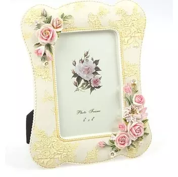 Рамка для фото "Изящный букет со стразами"