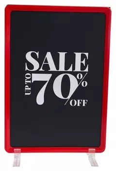 Рамка пластиковая А4 с держателем под угл 90,антиблик. карман а4(202363)