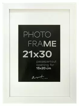 Рамка пластиковая с паспарту Gloria White 21x30 37330