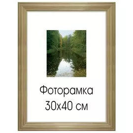 Рамка премиум 30х40 см, дерево, багет 26 мм, "Linda", светло-коричневая, 0065-15-0000