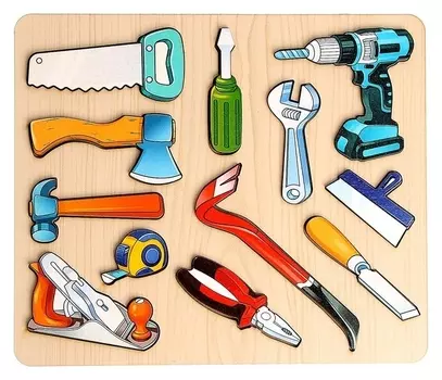 Рамка-вкладыш «Инструменты» 12 деталей