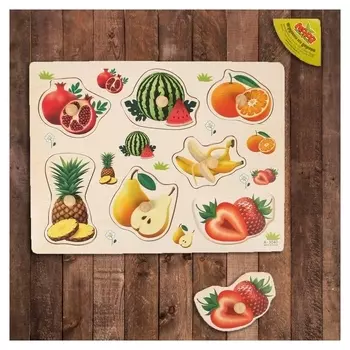 Рамка-вкладыш Подбери картинку: Фрукты-ягоды