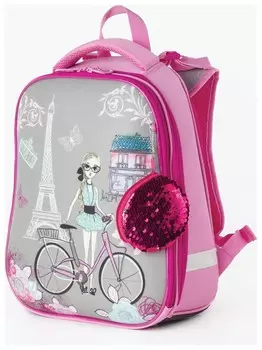 Ранец с брелоком для девочек "Париж"