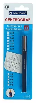 Рапидограф Centropen 9070, 0,5 мм, коричневый
