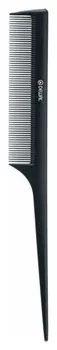 Расческа рабочая Dewal Professional с пласт. хвостиком,черная 21см Co-6104