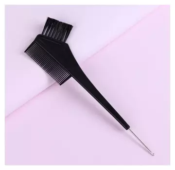 Расчёска для окрашивания, с крючком, цвет чёрный