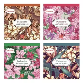 Раскраска-антистресс, 52 рисунка