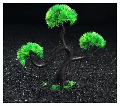 Растение искусственное аквариумное, 19 см