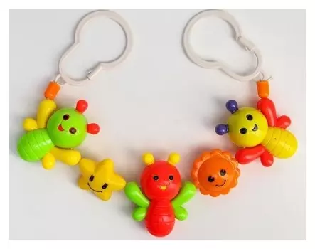 Растяжка на коляску/кроватку «Бабочки», 3 игрушки