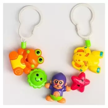 Растяжка на коляску/кроватку «Дружба», 3 игрушки