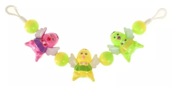 Растяжка на коляску/кроватку Птенчики, 3 игрушки