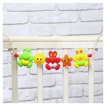 Растяжка на коляску/кроватку «Зайчики», 3 игрушки