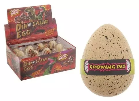 Растущие животные натуральное яйцо макси "Динозаврики"