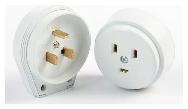 Разъем для плиты Smartbuy рш-вш, 2p+pe, ОУ, 32 А, 250 В, пластик, белый