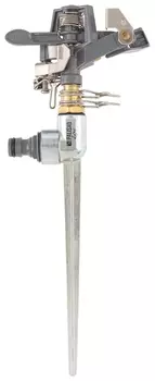 Разбрызгиватель импульсный, латунный, со штырем Luxe