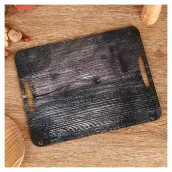 Разделочная доска-поднос "Серая древисина" 36х28 см