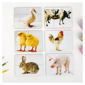 Разрезные картинки Домашние животные