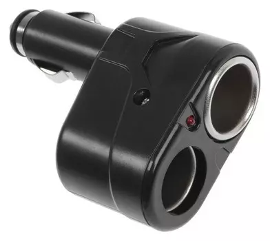 Разветвитель прикуривателя, 2 гнезда, 12/24 В