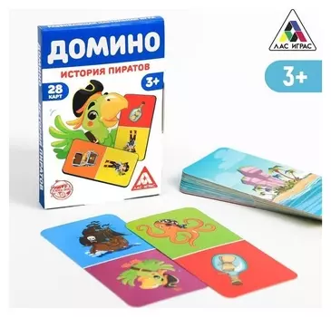 Развивающая игра «Домино. история пиратов», 3+