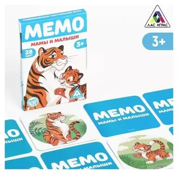 Развивающая игра «Мемо. мамы и малыши», 3+