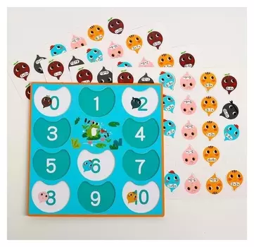 Развивающая игра "Посчитай правильно" 30,5х30,5х2,5 см