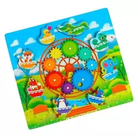 Развивающая игра «Шестерёнки» «цветная карусель»