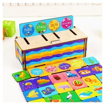 Развивающая игра Сортер: Окружающий мир 32 фишки