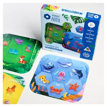 Развивающая игра «Умное лото. Животные»
