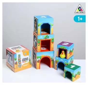 Развивающая игра «Умные кубики. Кто живет на ферме», 1+