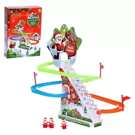 Развивающая игрушка "Горка санта-клауса", световые эффекты