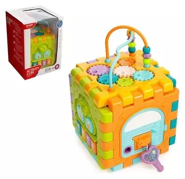 Развивающая игрушка Логический куб, световые и звуковые эффекты