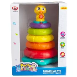 Развивающая пирамидка Радужная Утя