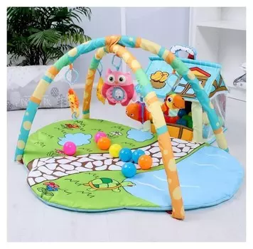 Развивающий коврик "Домик для игрушек" с дугами