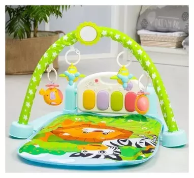 Развивающий коврик музыкальный «Мадагаскар», с пианино